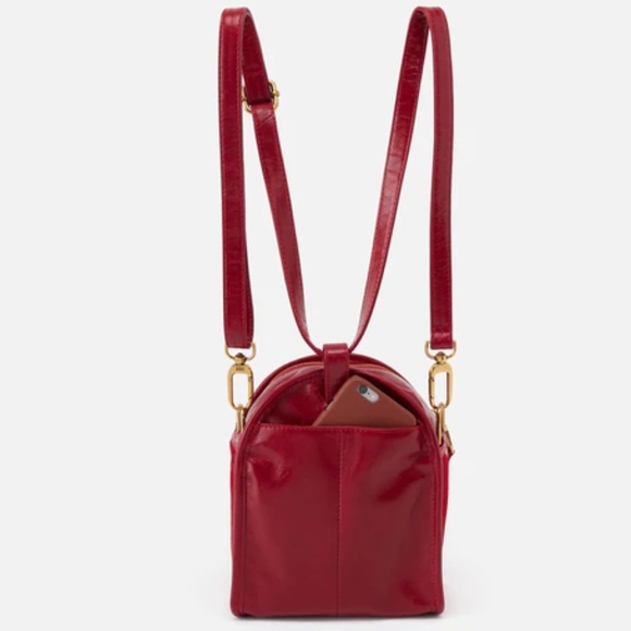 HOBO - Host  Purse Leather ‎ Red and Gold Leaf NWT - Picture 5 of 8